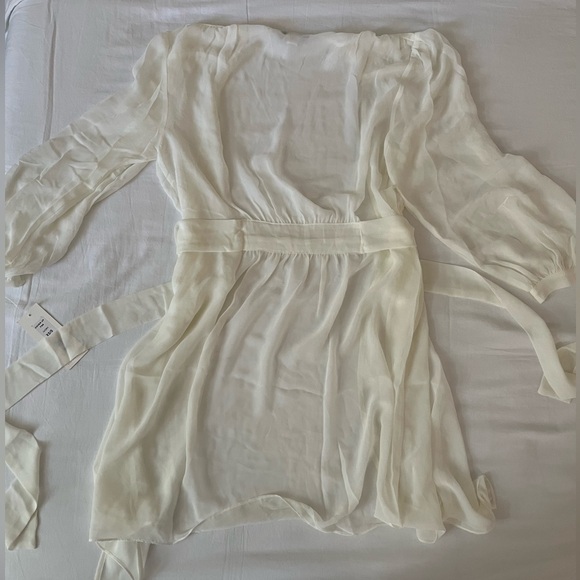 Rya Collection true love cover up, sheer white robe - Picture 6 of 6